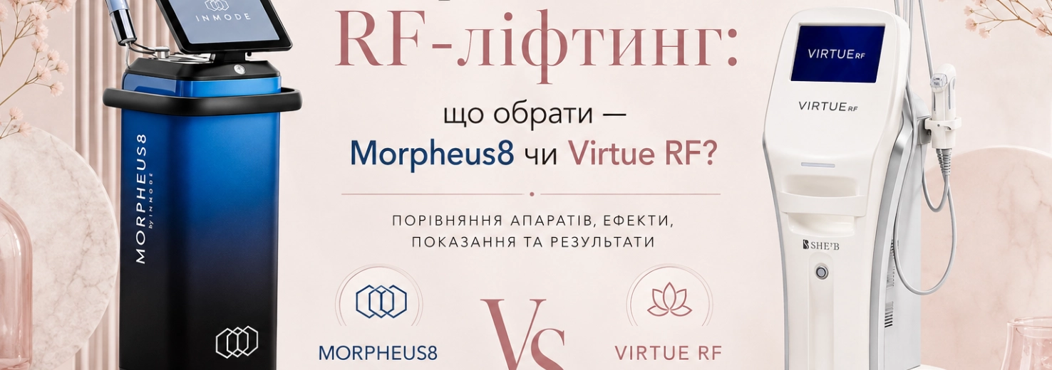 Мікроголковий RF-ліфтинг: що обрати — Morpheus8 чи Virtue RF?